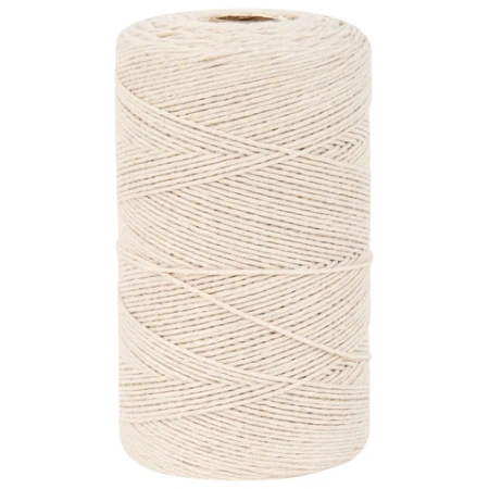 Шпагат хлопковый для прошивки документов, вязания, макраме, длина 500 м, диаметр 1,5 мм, BRAUBERG, 700362 - МСК «Форвард»