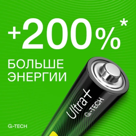 Батарейки КОМПЛЕКТ 4 шт, GP Ultra Plus, AAA (LR03, 24А), алкалиновые,мизинчиковые, 24AUPNEW-2CR4 454094 - МСК «Форвард»