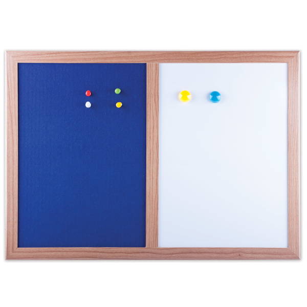 Доска комбинированная: магнитно-маркерная, текстильная д/объявлений А3, 342х484мм, BRAUBERG, 231995