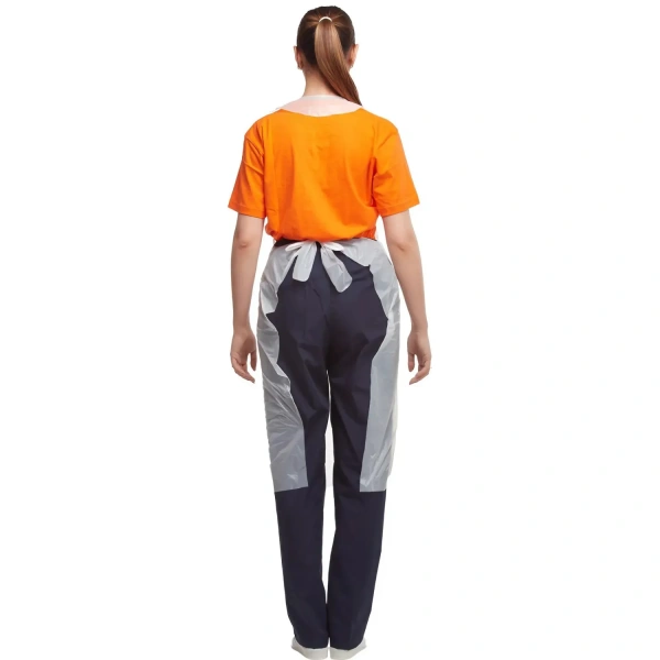 Фартук одноразовый Klever 76х120 см полиэтиленовый 8 мкм белый в пласте (100 штук в упаковке) 995684 - МСК «Форвард»