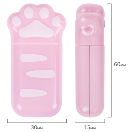 Корректирующая лента BRAUBERG KIDS "ЛАПКИ", 5 мм х 6 м, ВЫГОДНАЯ УПАКОВКА 2 штуки в блистере, 272498 - МСК «Форвард»