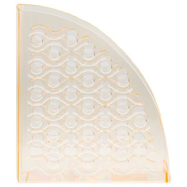 Лоток для бумаг вертикальный СТАММ "Вега", тонированный неоновый оранжевый, ширина 90мм ЛТВ-31745 351508 - МСК «Форвард»