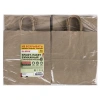 Крафт-пакет бумажный 22х12х25 см, КОМПЛЕКТ 50 шт., крученые ручки, плотность 90 г/м2, LAIMA ECO CRAFT, 609684 - МСК «Форвард»