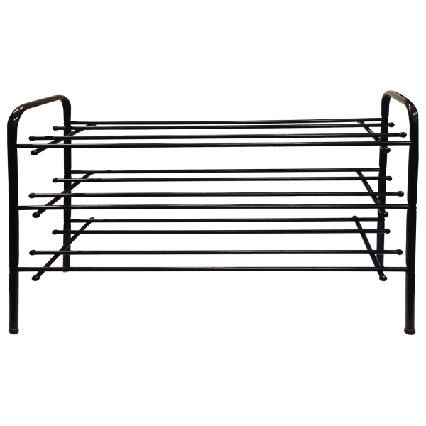 Полка для обуви ПО-3/70 (ш700*г265*в540мм), 3 полки, металл чёрный, ПО-3/70  531199