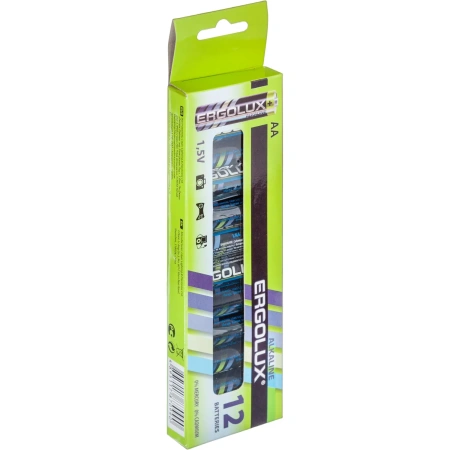 Батарейка АА пальчиковая Ergolux Alkaline КОМПЛЕКТ 12шт BP-12 LR6, 1.5В 11749 1568801 - МСК «Форвард»