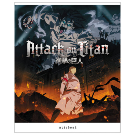 Тетрадь А5, 48 л., HATBER скоба, клетка, обложка картон, Атака Титанов 2 (микс в спайке), 48Т5В1 404847 - МСК «Форвард»