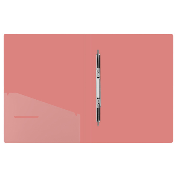 Папка с пружинным скоросшивателем СТАММ "Акцент" А4, 17мм, 800мкм, пластик, коралловая ММ-31939 376221 - МСК «Форвард»