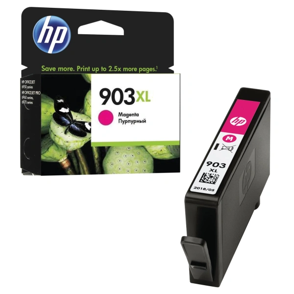 Картридж струйный HP (T6M07AE) OfficeJet 6950/6960/6970 №903XL пурпурный увелич. ресурс 825стр, ориг 362340