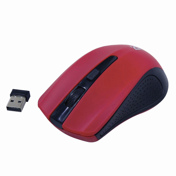Мышь беспроводная DEFENDER Accura MM-935, 3 кнопки + 1 колесо-кнопка, оптическая, красная, 52937 512345 