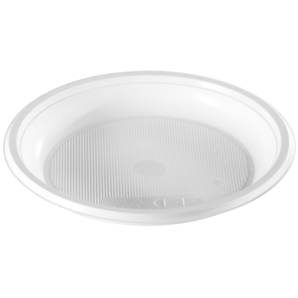 Тарелки одноразовые десертные OfficeClean, набор 100шт., ПС, белые, 16,5см 246539/П232825