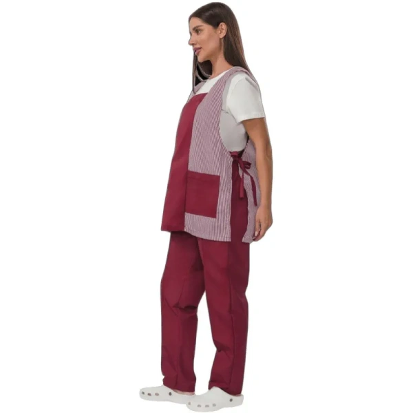 Костюм для горничных и уборщиц у08-СБР бордовый (размер 104-108 (52-54), рост 170-176) 292962 - МСК «Форвард»