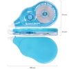Корректирующая лента BRAUBERG MAXI PLUS, 5 мм х 25 м, механизм перемотки, корпус голубой, блистер, 272500 - МСК «Форвард»