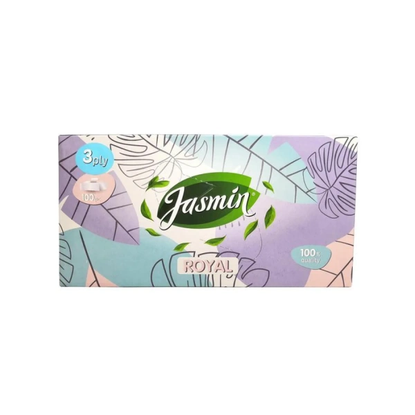 Салфетки косметические Jasmin Royal 3-слойные 100шт 601053 1604046 - МСК «Форвард»