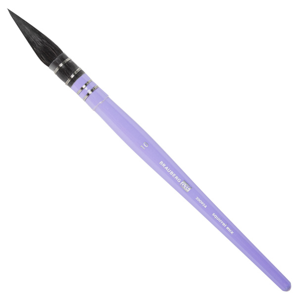 Кисть художественная профессиональная белка микс, круглая, №10, BRAUBERG ART CLASSIC, 200954
