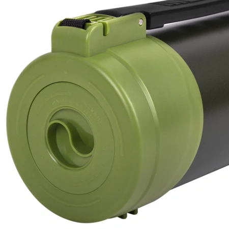 Термос классический, нержавеющая сталь, 2 л, черно-оливковый, 2 кружки, ручка + ремешок, TAIGARU (ТАЙГАРУ), 608816 - МСК «Форвард»