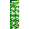 Батарейки КОМПЛЕКТ 10 шт., GP Alkaline, 189A (G10, LR54), алкалиновые, отрывной блок, 189FRA-2C10 457764 - МСК «Форвард»