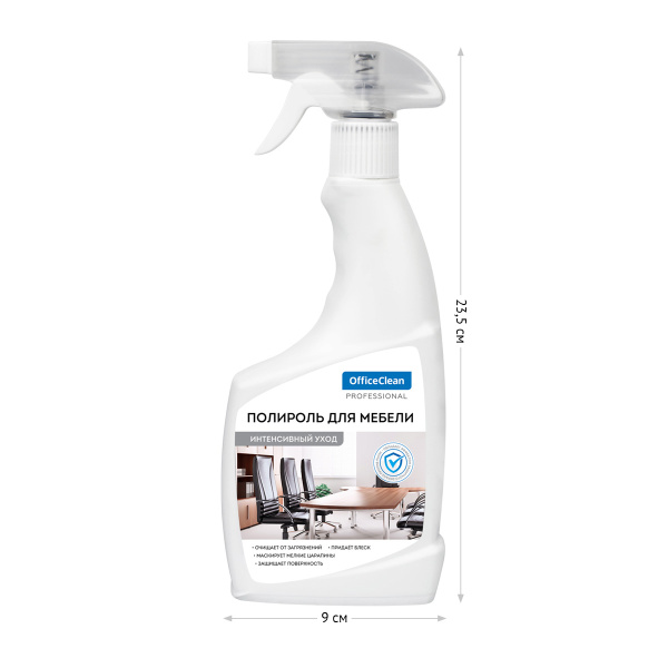 Полироль для мебели OfficeClean, спрей, 500мл 298172 - МСК «Форвард»