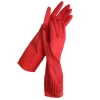 Перчатки МНОГОРАЗОВЫЕ латексные LAIMA, c ДЛИННОЙ МАНЖЕТОЙ 25 см, КРАСНЫЕ, размер L (большой), вес 80 г, 700530 - МСК «Форвард»