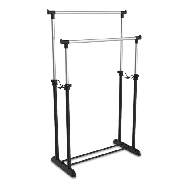 Вешалка для плечиков SHT-WR4150 (в1610*ш860*г440мм), пластик/металл, черная/хром, 603590