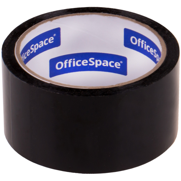 Клейкая лента упаковочная OfficeSpace, 48мм*40м, 45мкм, черная, ШК КЛ_18878 256533 - МСК «Форвард»