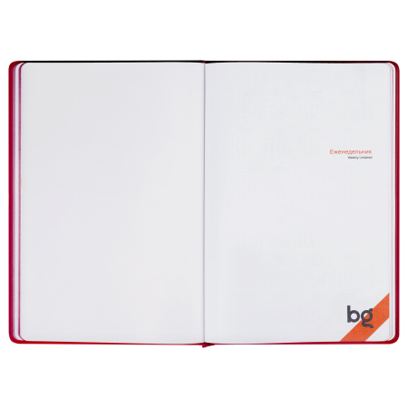 Еженедельник недатированный, B5, 64л., твердый переплет, кожзам, BG "Vienna.Fuchsia", фуксия 371693 - МСК «Форвард»