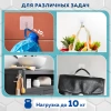 Крючки самоклеящиеся универсальные 6х6 см, КОМПЛЕКТ 10 шт., сталь + ПВХ, LAIMA Home, 608791 - МСК «Форвард»