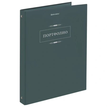Папка-портфолио универсальная, 4 кольца, 20 файлов, 7БЦ матовая, BRAUBERG "Classic", 117554 - МСК «Форвард»