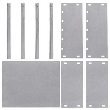 Мангал сборный размер 350х240х350 мм + 6 шампуров в плёнке длина 330 мм, в плёнке, 701724 - МСК «Форвард»