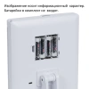 Зеркало настольное с LED-подсветкой для макияжа, размер 24х18 см, складное, увеличение х2, х3, х10, белое, BRABIX, 609337 - МСК «Форвард»