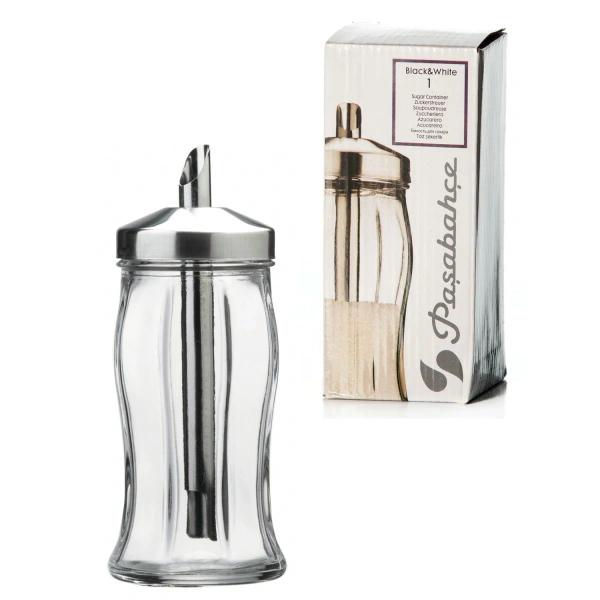 Сахарница с дозатором, объем 260мл, Black&White, PASABAHCE, 80078 605221