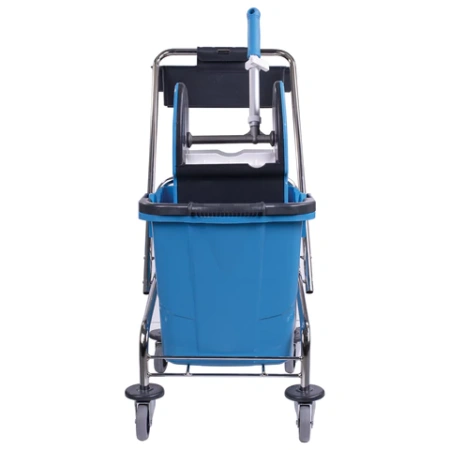 Тележка уборочная, 1 съемное ведро 25 л, механический отжим, корзина, BRABIX, Турция, 607902 - МСК «Форвард»