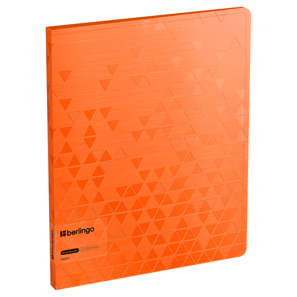 Папка c зажимом Berlingo "Neon" А4, 17мм, 1000мкм, оранжевый неон, с внутр. карманом FSc_A4394 352479 - МСК «Форвард»