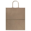 Крафт-пакет бумажный 22х12х25 см, КОМПЛЕКТ 50 шт., крученые ручки, плотность 90 г/м2, LAIMA ECO CRAFT, 609684 - МСК «Форвард»
