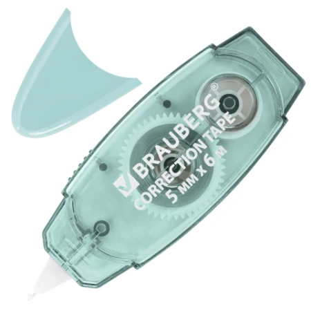 Корректирующая лента BRAUBERG PASTEL, 5 мм х 6 м, ВЫГОДНАЯ УПАКОВКА 3 штуки в блистере, 272658 - МСК «Форвард»