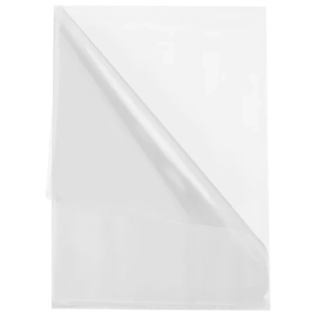 Папка-уголок А4 BRAUBERG UNIVERSAL, прозрачная, 0,10 мм, со штрихкодом, 273044 - МСК «Форвард»