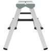 Стремянка алюминиевая двухсторонняя 2х2 ступени, высота площадки 0,43 м, до 150 кг, вес 1,8 кг, НОВАЯ ВЫСОТА, 1120202 609082 - МСК «Форвард»
