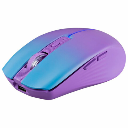 Мышь беспроводная бесшумная DEFENDER Mystery MM-301 LED, 5 кнопок + колесо-кнопка, фиолетовая, 52301 514041 - МСК «Форвард»