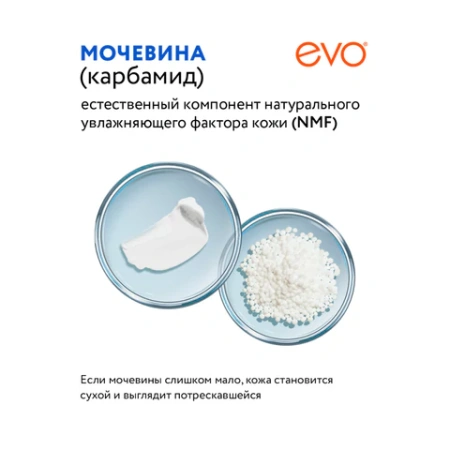 Крем для ног с мочевиной 10%, 50 мл, EVO, интенсивное увлажнение, 1830  700139 - МСК «Форвард»