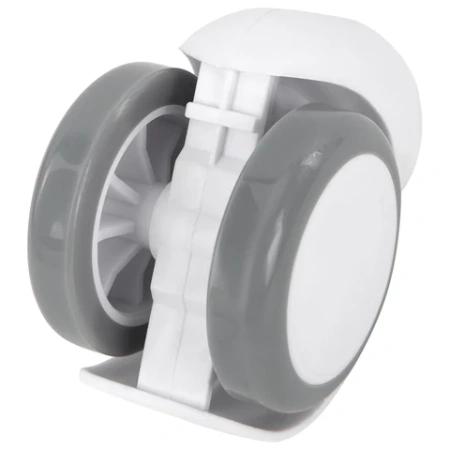 Колеса (ролики) BRABIX для кресла, прорезиненные, КОМПЛЕКТ 5 шт., шток d 11 мм, белые, в коробе, 533085 - МСК «Форвард»