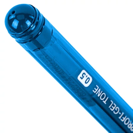 Ручка гелевая BRAUBERG "Profi-Gel TONE", СИНЯЯ, линия письма 0,4 мм, стандартный наконечник 0,5 мм, тонированный корпус, 144128 - МСК «Форвард»