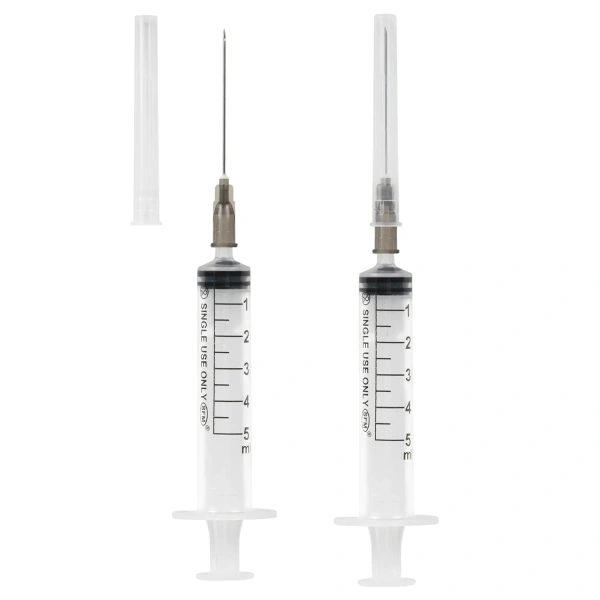 Шприц 3-х компонентный SFM, 5 мл. КОМПЛЕКТ 100 шт. в коробке, игла 0,7х40 - 22G, 534202 630464