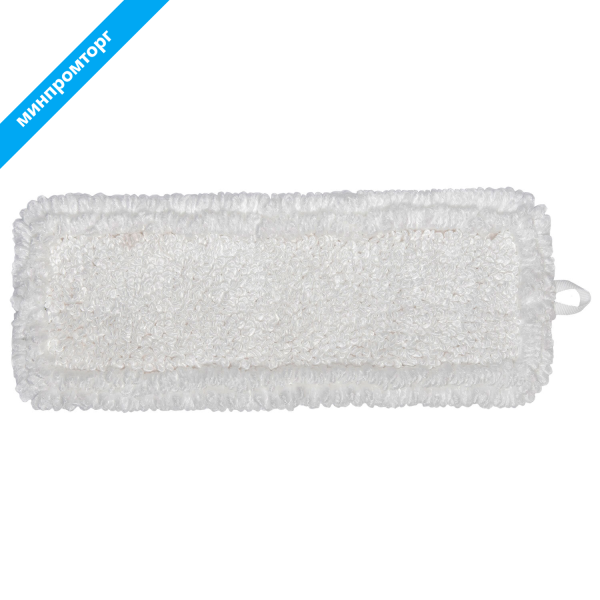 Насадка МОП плоская для швабры/держателя 40см, уши/карманы (ТИП У/К), петлевая мкфбр, LAIMA EXPERT  605315