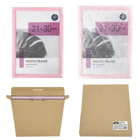 Рамка 21х30 см небьющаяся, багет 17,5 мм, пластик, BRAUBERG "Colorful", розовая, 391248 - МСК «Форвард»