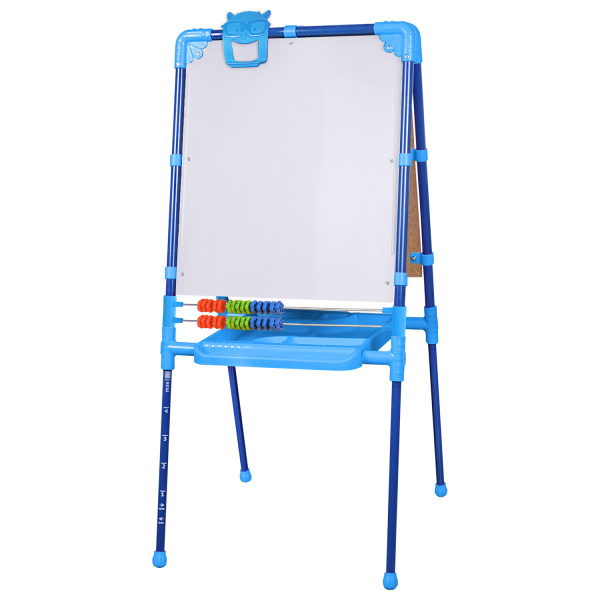 Мольберт растущий для мела/магнитно-маркерный 53х46 см BRAUBERG "NIKA KIDS", СИНИЙ 238049