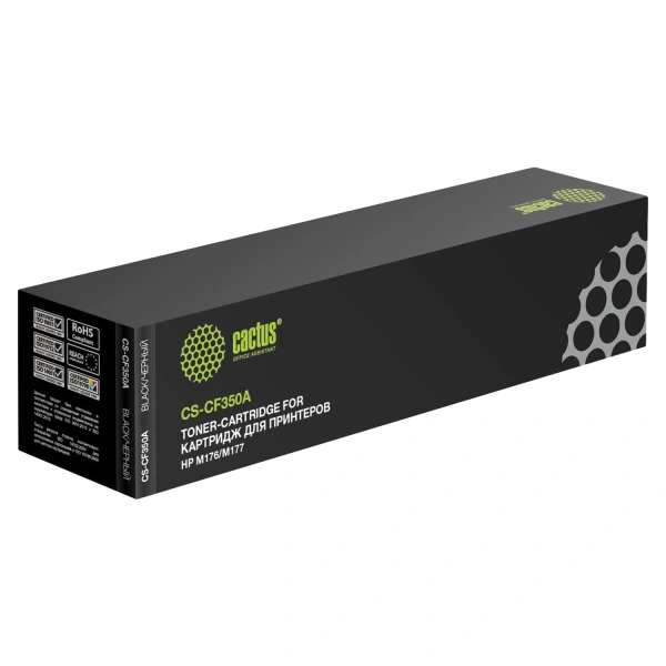 Картридж лазерный CACTUS (CS-CF350A) для HP CLJ M176n/M177fw, черный, ресурс 1300 стр CS-CF350A 362070