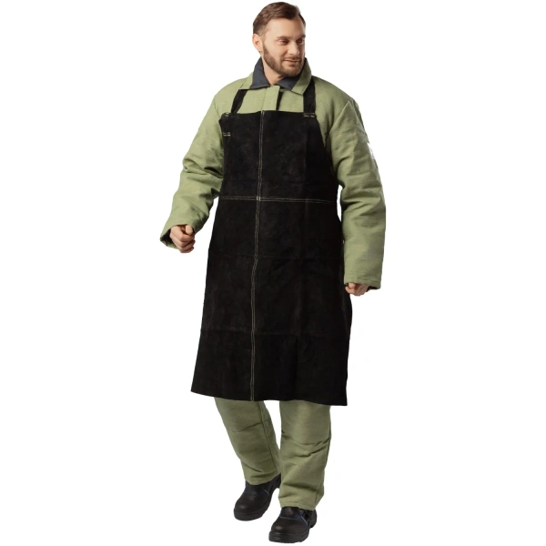 Фартук спилковый Ф1 чёрный 1438409