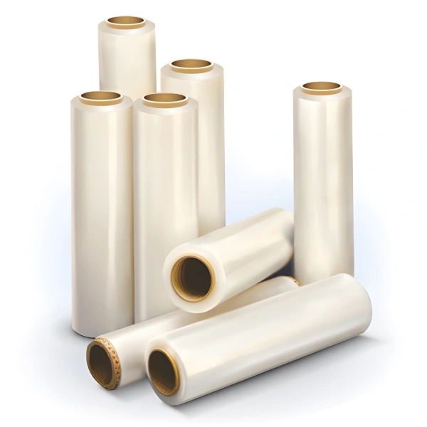 Стрейч-пленка для ручной упаковки 50см х 166м, 17мкм, 1,3кг-нетто, ПЕРВИЧНОЕ СЫРЬЕ, растяжение 300% 600044