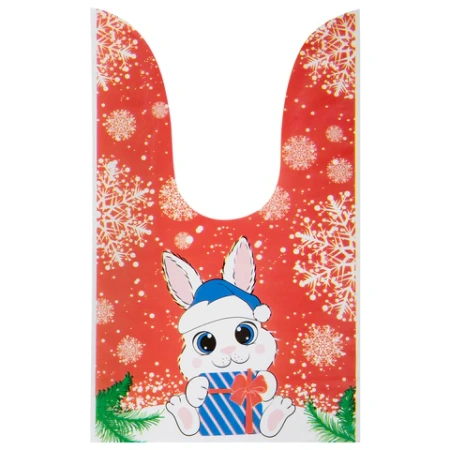 Пакетик подарочный НАБОР 35 штук, новогодний, 13,8х23 см, с зажимами, полиэтилен, ЗОЛОТАЯ СКАЗКА, 592423 - МСК «Форвард»