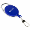Держатель-рулетка для бейджей, 70 см, 2 карабина, синий, в блистере, BRAUBERG, 238239 - МСК «Форвард»