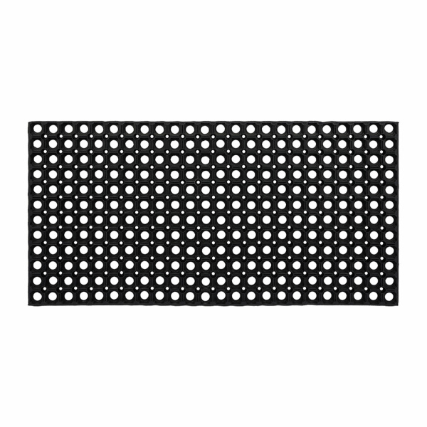 Коврик входной резиновый крупноячеистый грязезащитный 50*100см, толщина 22мм, черный, VORTEX 600314